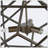 3 - Light Iron Lantern Geometric Chandelier