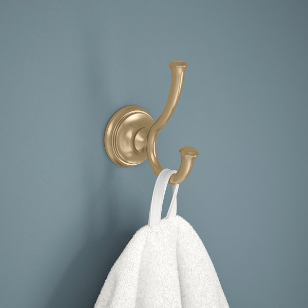Amerock Glacio Champagne Bronze Hanging Towel Ring -KnobShop