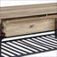 Chêne & amp; Table basse industrielle avec tablette inférieure Sandy Black