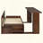 Daybed With Removable Desk, Storage Drawers & Hydraulic Side Table-366229099-366229097