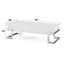 Table basse blanche ultrabrillante avec plateau relevable élégant