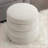 Ottoman Round Footrest Stool for Living Room, Bedroom, Sofa Side | Ivory | Velvet-2120248116