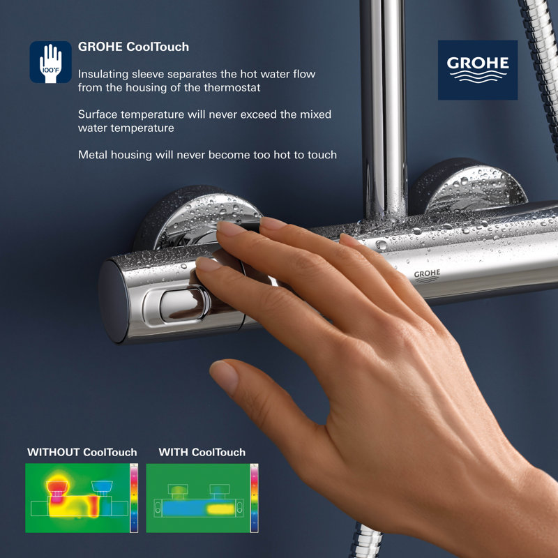 Euphoria Complete Shower System, Starlight Chrome