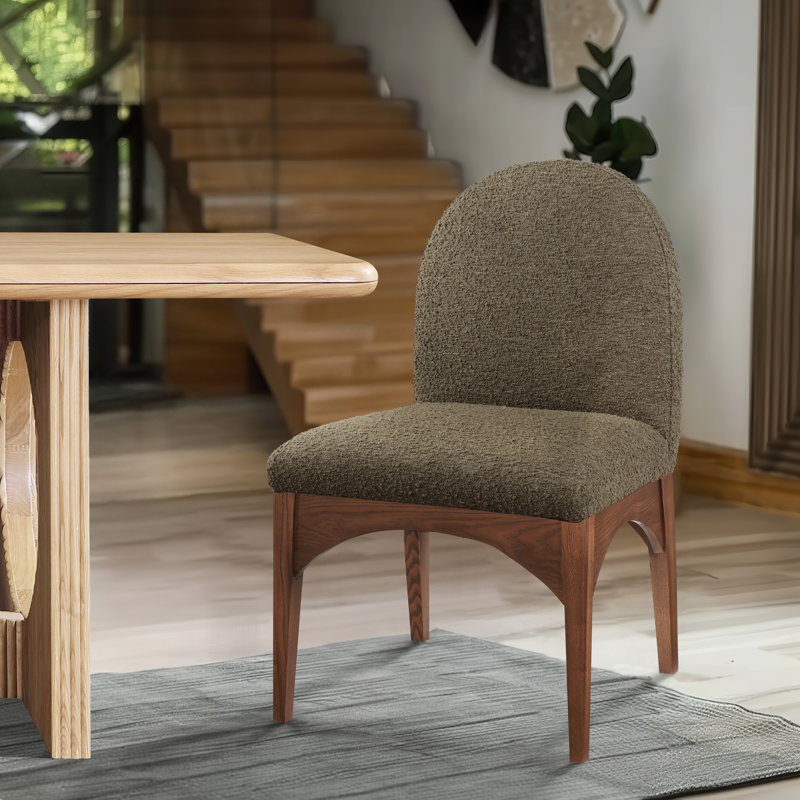 Waldorf Dining Chair, Olive, Walnut