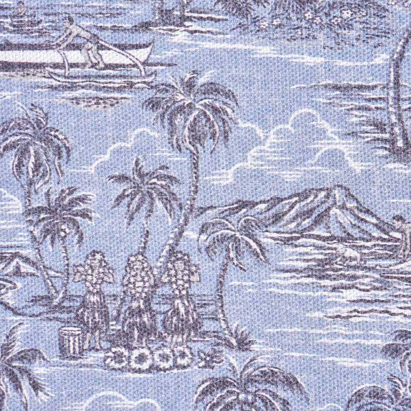 Kona Coast by Reyn Spooner Framed Floated Tropical Blue Fish Floated Printed Linen Wall Art Set of 2