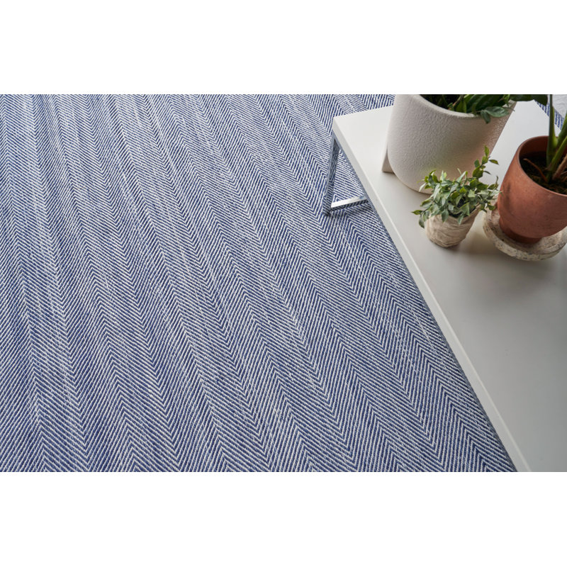 Bintan Geometric Area Rug in Ivory, Rectangle 8' x 10'