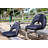 Stadium Seats with 10-Position Recline, Waterproof Cushion, Extra Padding & Shoulder Strap (1 Pack, Black)