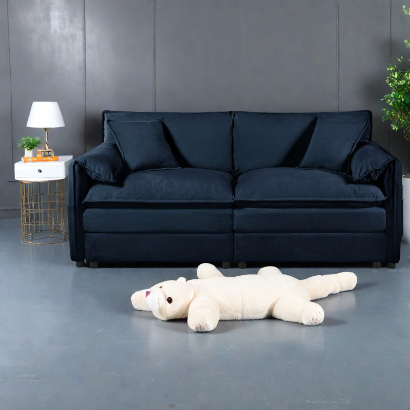 Canapés surdimensionnés modernes en chenille, causeuse de salon confortable pour la maison et le bureau