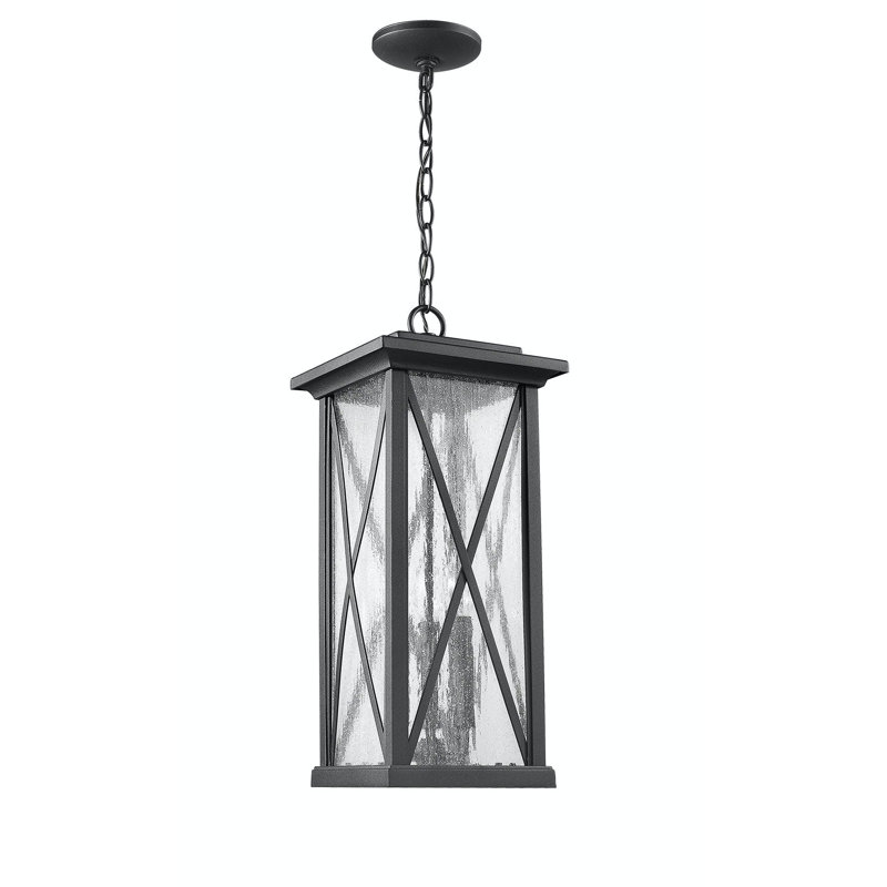 Lanterne suspendue d’extérieur 3 lumières black Whipe