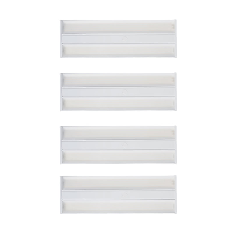  Plafonnier rectangulaire haut de 2,6 pi à DEL, 41 000 lumens, 270 W, 4 000 K, 0-10 V à intensité variable, 120 à 277 V, cote humide, blanc
