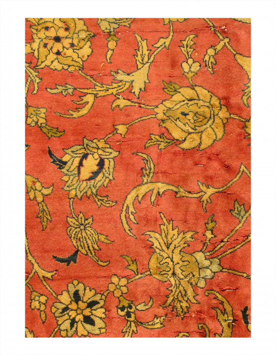 Fine Hand knotted Antique Agra rug 14'9"x25'7"