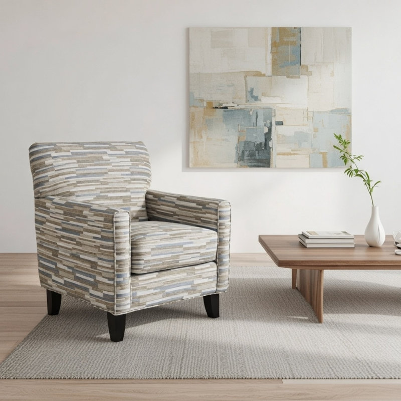 Aravis 30" Wide Polyester Armchair, Rocker Sand Performance Velvet