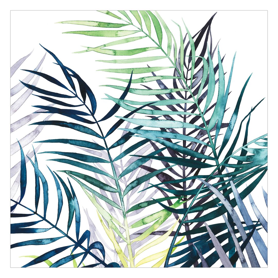 Matt Fototapete Exotisches Blattwerk - Palme 2,4 m x 240 cm