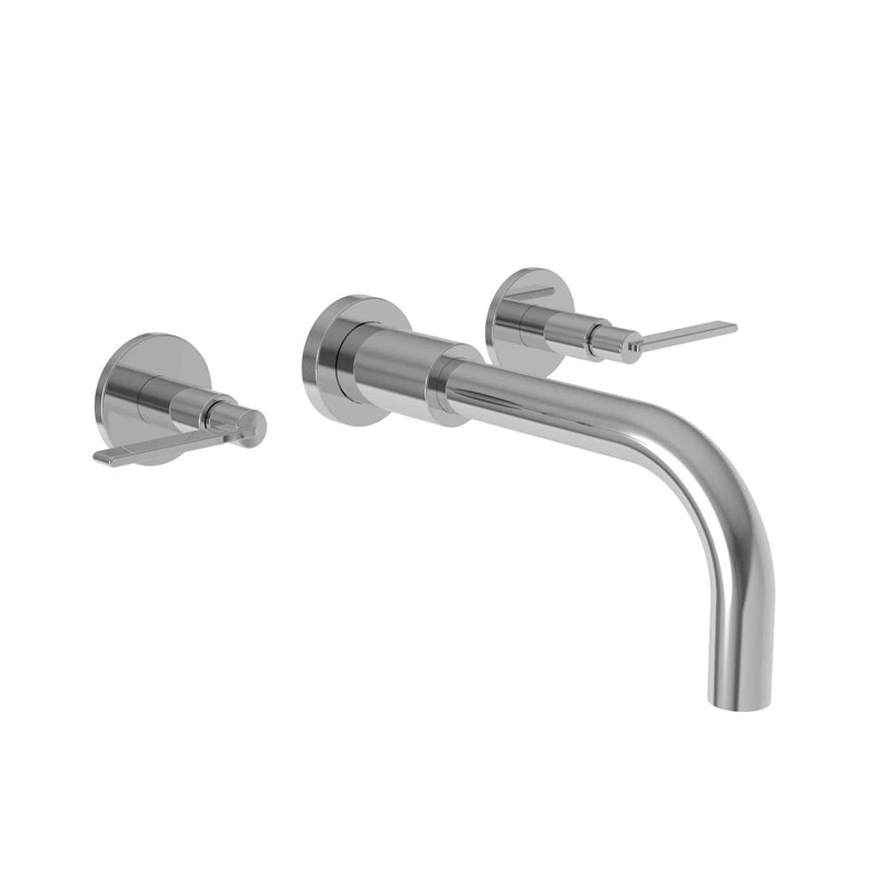 Tolmin Wall Mount Lavatory Faucet, Polished Chrome