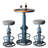 Vintage Bar Table Set For Home Kitchen Industrial Height Adjustable Pub Table With Chairs Farmhouse Fire Hydrant Design Bistro Table With Stools-1076480092