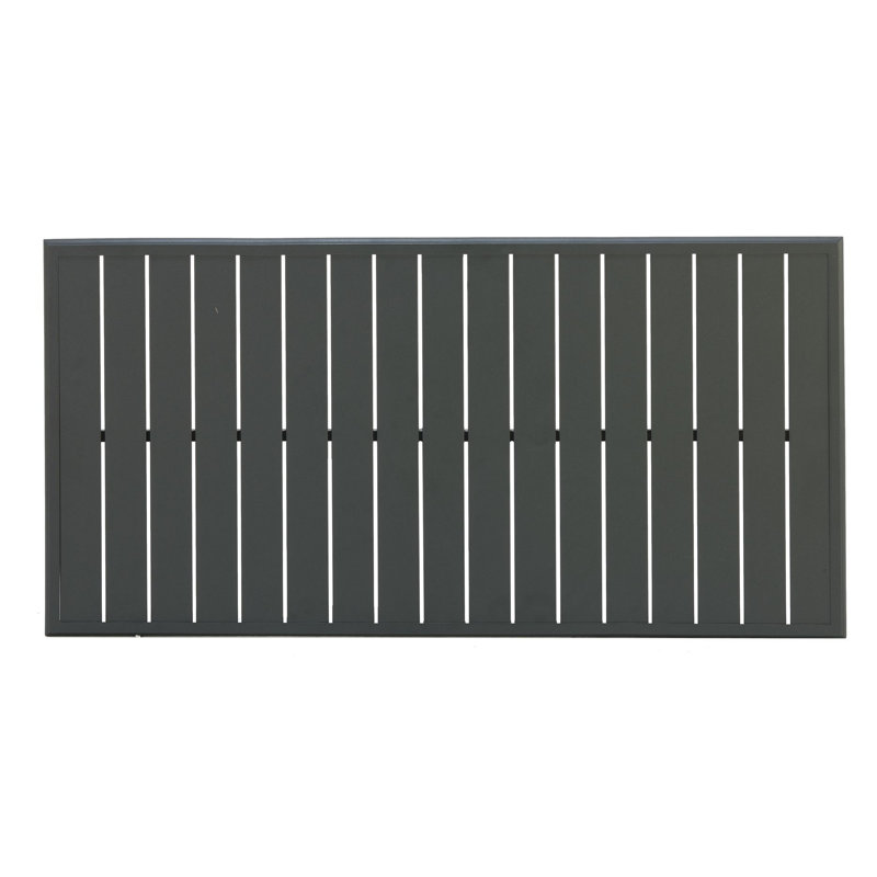 Slat Top Table Tops Outdoor Coffee Table, Antique Bisque/Beige