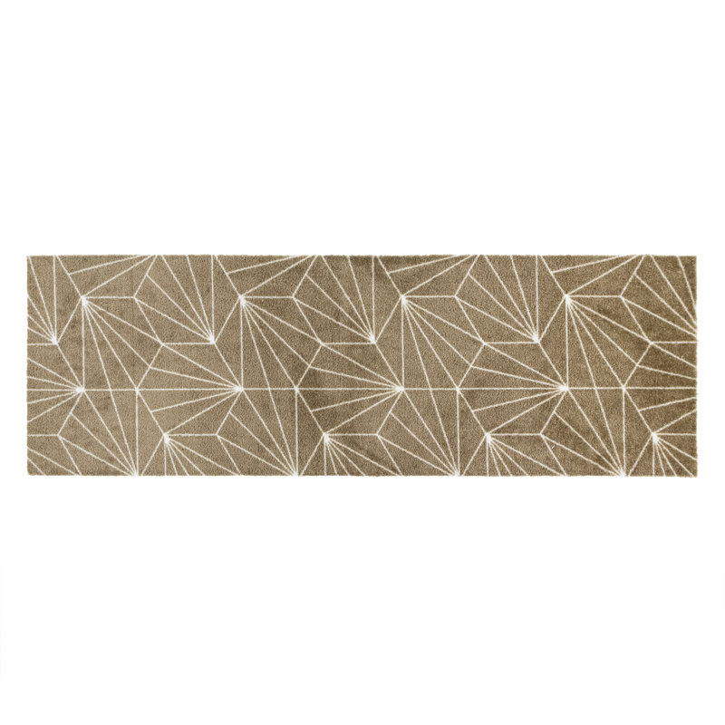 Mega Runner - Geo - Brown, 57cm W x 150cm L