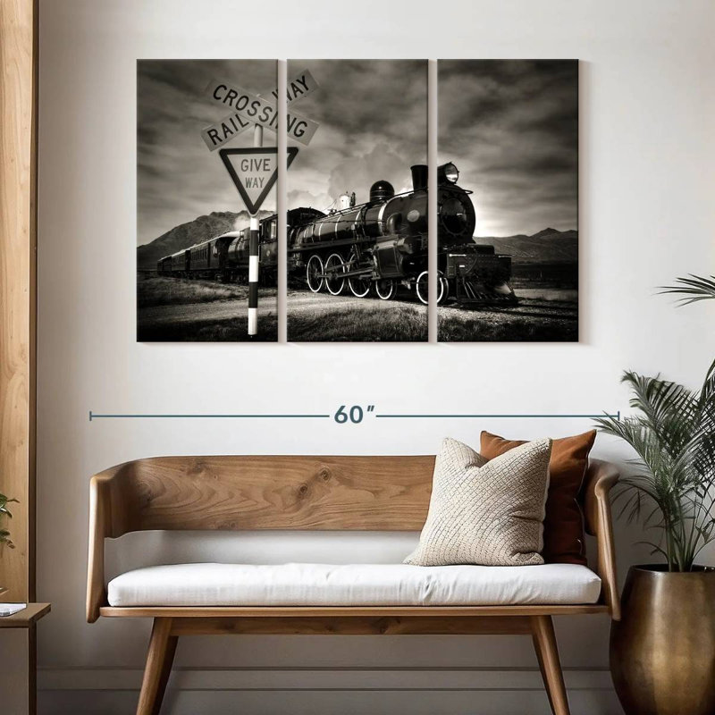 Mehar Rail Crossing, 32" H x 50" W