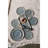 Set of 6 Calendula Element Appetizer Plate