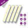 LEPOTEC 7Inch Under Cabinet Lighting,  10LED Warm Wireless Rechargeable Sensor Light