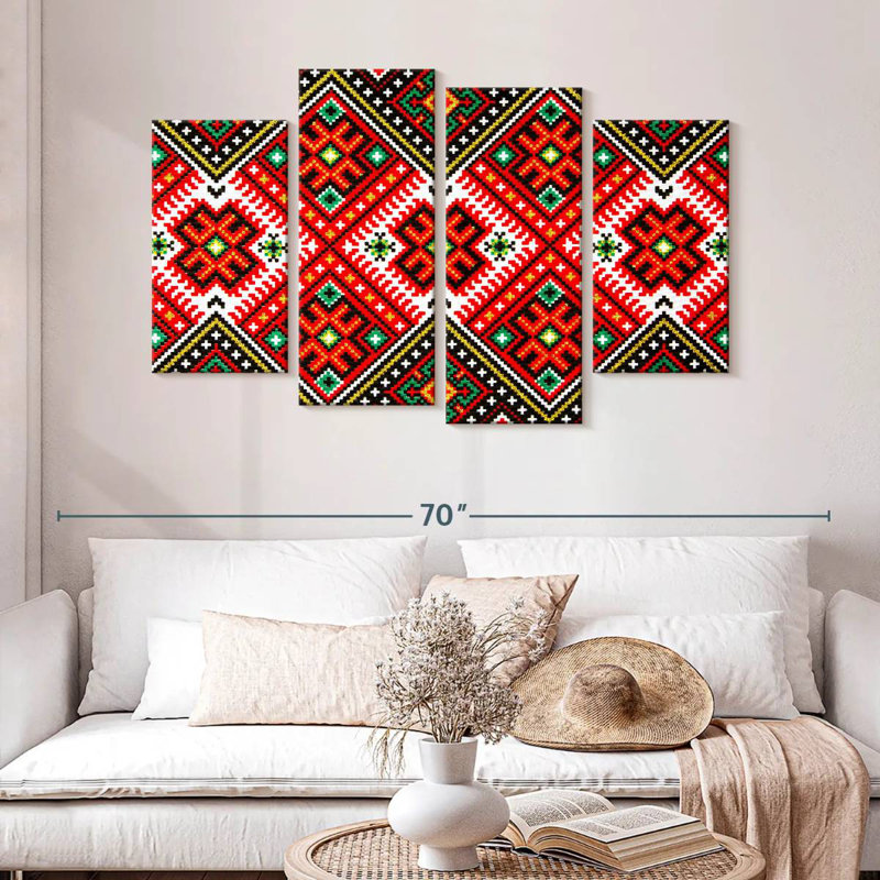 Motif géométrique Avery, H 32 po x l 52 po