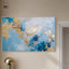 Art abstrait bleu profond sur toile bleu foncé par Art Remedy-107444745-107444751