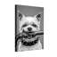 Animaux, chien tenant un pistolet avec collier clouté-1450954768