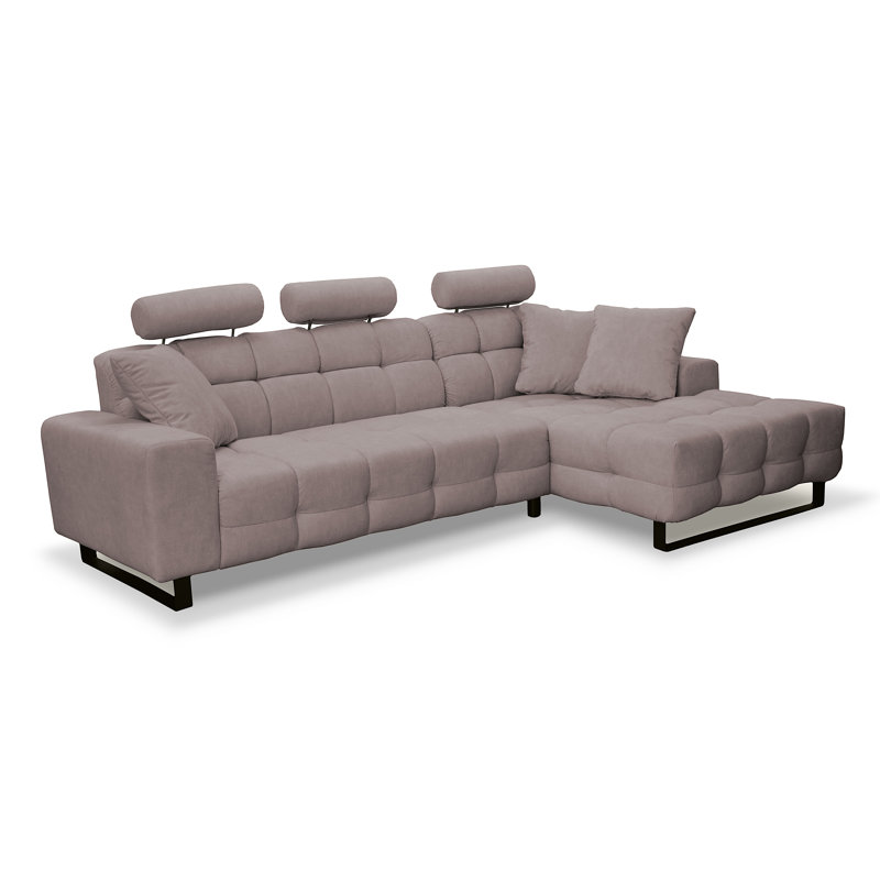 4 Seater Corner Sofa, Right Hand Facing, Brown