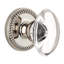 Grandeur Newport Rosette Privacy with Provence Crystal Door Knob-601476902-597508981