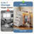  6 Drawer Dresser with Hanging Rack and Shoe Rack, Fabric Storage Dresser with Charging Station and LED Lights for Bedroom, Closet, Entryway-1228887844