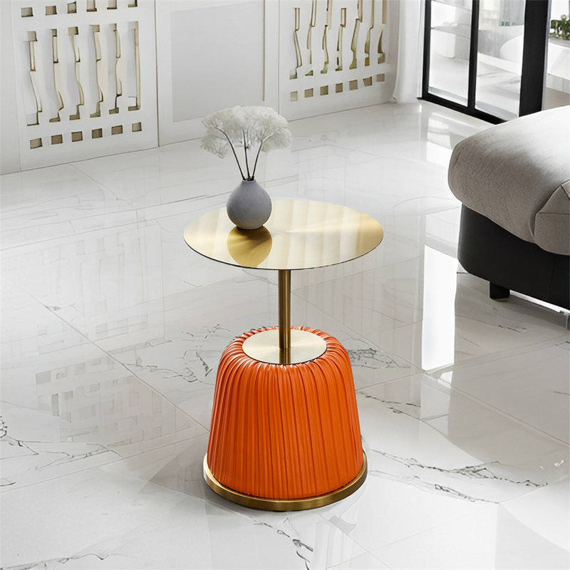 Table de bout H 21,65 po Gutirrez, Orange