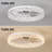 20'' Crystal Ceiling Fan With Dimmable Led Light, App & Remote Control, 3 Cct, Flush Mount For Bedroom-1216684875-1216684872