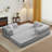 63" Compression Convertible Sleeper Futon Sofa Bed, 4-in-1 Corduroy Upholstered Floor Couch with 2 Pillows, No Assembly Required-790714046