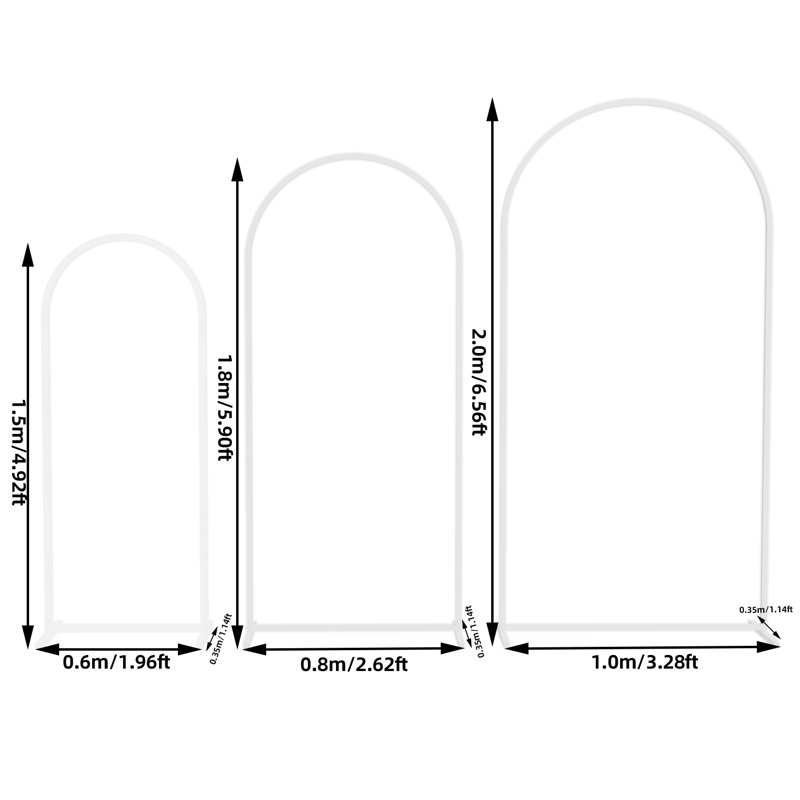Metal Backdrops & Signs, 78.74" H x 39.37" W x 13.78" D