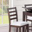 Ensemble de salle à manger 6 pièces à hauteur de comptoir de style contemporain
