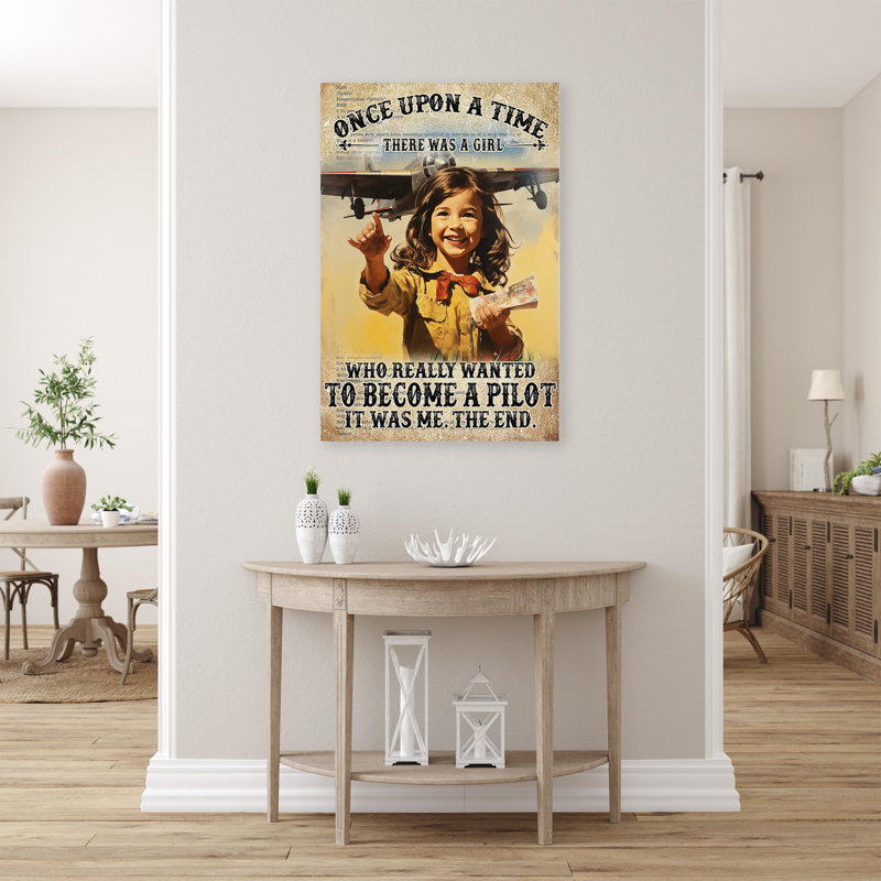 To To A Pilot 1 - 1 pièce, impression sur toile, H 36 po x l 24 po x P 1,25 po