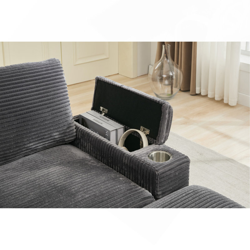 Ensemble de canapé-lit modulaire convertible Combination, Gris