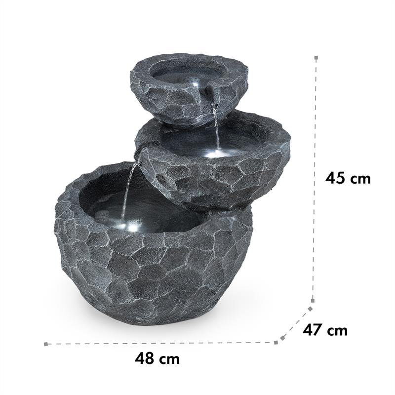 Acrylic Weather Resistant Floor Fountain with Light
