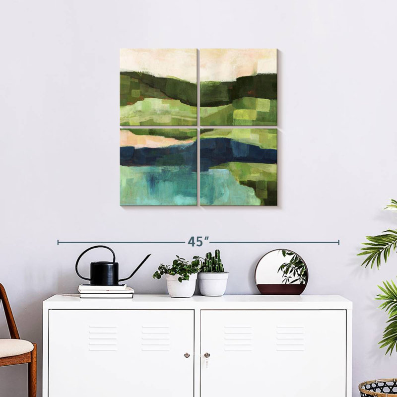 Pastoral Patchwork I, 26" H x 26" W