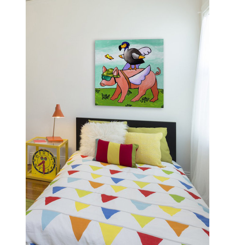 Janet Nelson - Wrapped Canvas Painting, 45cm H x 45cm W x 3.81cm D
