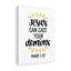 Jesus Can Cast Your Demons Mark 1:34 - Wrapped Canvas Print-199100037