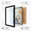 Fragments in Cream Minimalist - Framed Print-1883481903-1883481890