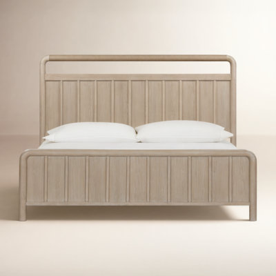Honey Solid Wood Platform Bed