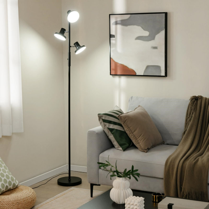173cm Black LED Tree Floor Lamp