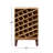 Petworth 30 Bottle Solid Wood Floor Wine Bottle Rack in Light Brown