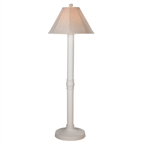 Lampe sur pied 60 po Delois, Toile aruba, Bronze