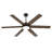 Cissline 58" Modern Black Ceiling Fan with Led Light and Remote for Bedroom/Living Room/Kitchen