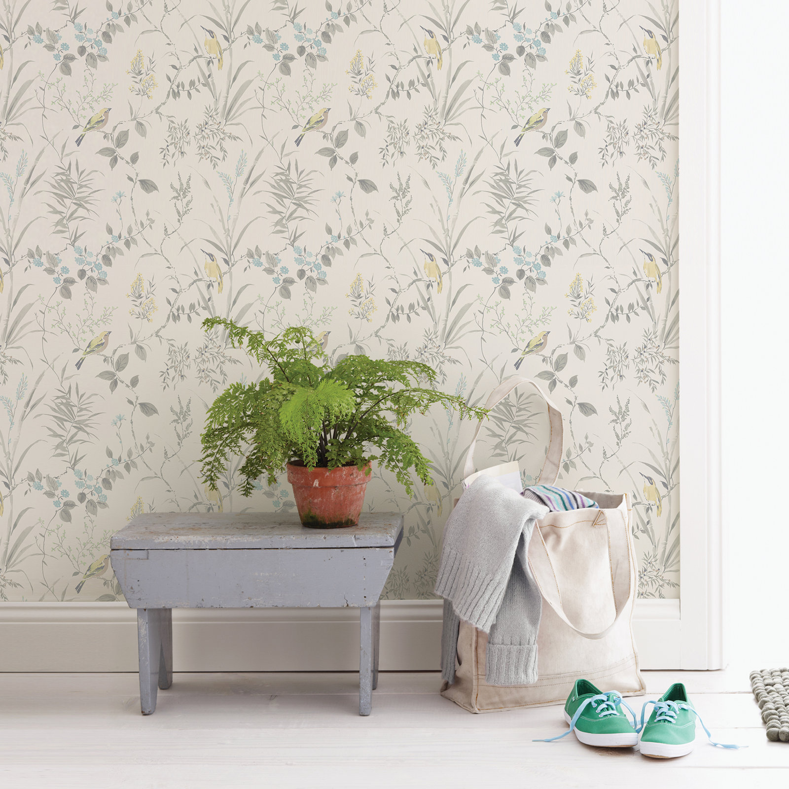 Stevenson Wallpaper Roll, Gray
