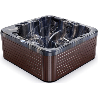 Luxuria Spas 220 Volt 5 Person 56 - Jet Acrylic Square Standard (Hardwired) Hot Tub with Ozonator