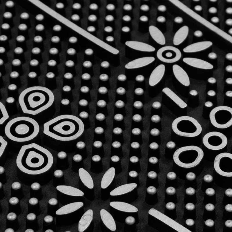 Non-Slip Outdoor Doormat, Silver